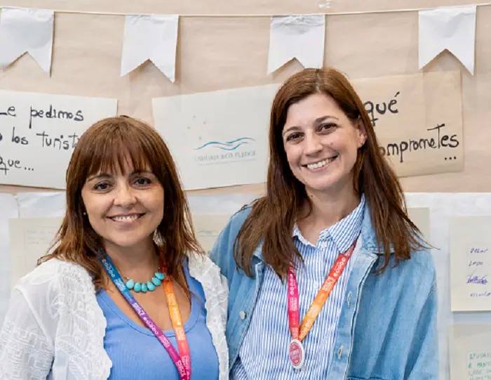 Maya Muriel y Veky Bronzovich, fundadoras de Ushuaia EcoPledge